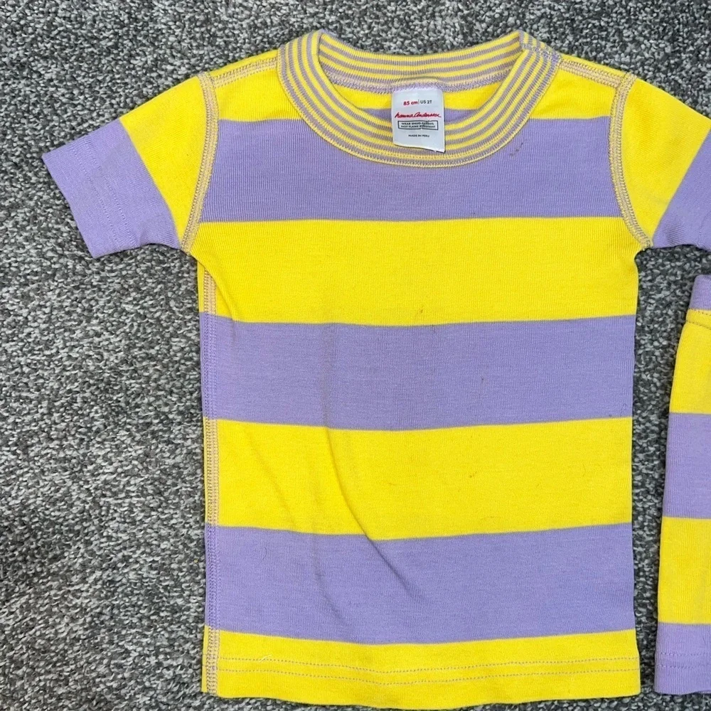 Kids Contrast Striped Short John Pajama Set | Hanna Andersson